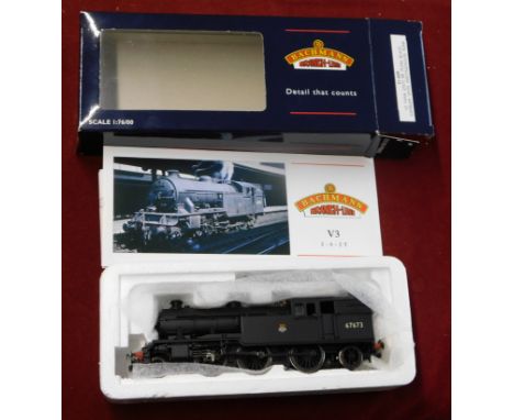 Bachmann Locomotive V3 Tank '67673' BR Plain black emblem, Westinghouse Pump 31-609, mint and boxed