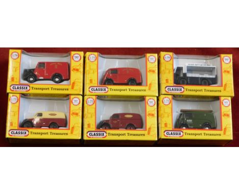 Classix by Pocketbond 1:76 scale six boxed commercial vehicles, excellent condition mint and boxed