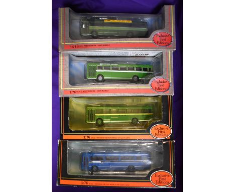 Gilbow (4) boxed Buses 1:76 scale vehicle no.25004, 25003, 35702, 22501, excellent condition