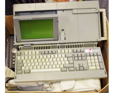 Electronics - a Vintage Amstrad PPC640 portable computer;  Harvard H-404 CB radio;  TOA PA amplifier;  Panasonic DMR-EZ27 DVD