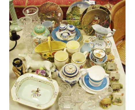 Ceramics - a Royal Doulton Winston Churchill character jug; a Chinese ginger jar and cover, collector's plates; a model horse