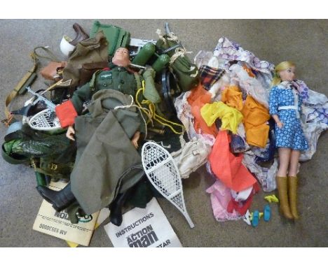 Action Man figures and Cindy dolls