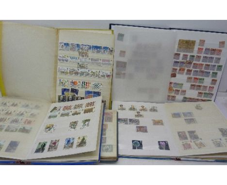 Five stamp albums and First Day Covers