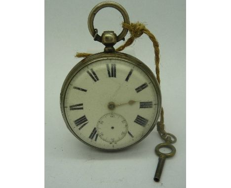 A silver fusee pocket watch, Bell Brothers, Doncaster, hallmarked London 1875