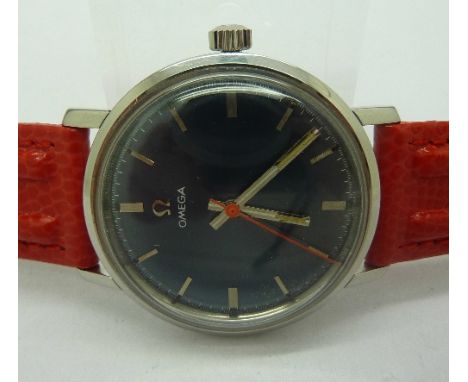 A gentleman's 1967 Omega Seamaster wristwatch with manual wind movement, 25015975