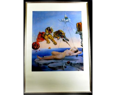 Salvador Dali - Dream caused by the flight of a bee around a pomegranate, lithograph in colours, blind stamp signature and D,