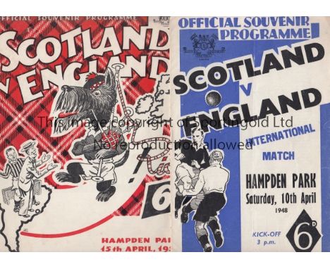 ENGLAND   A collection of 19 England aways v Scotland 1948,1950 and 1952 (with ticket), Germany 1956, Russia 1958, Hungary, L