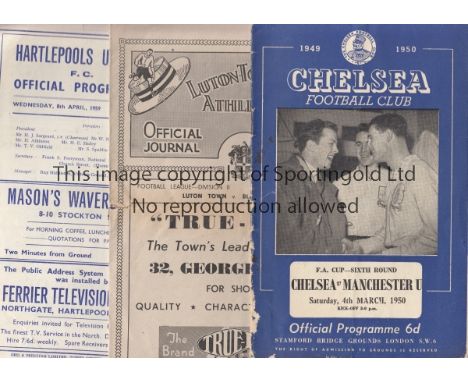 FOOTBALL MISCELLANY   Collection of  fourteen football programmes, 40s onwards plus Booklet "The Pride of Merseyside In Lovin