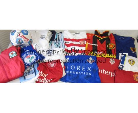REPLICA FOOTBALL SHIRTS        Including Japan and League Clubs Nagoya Grampus Eight and Avispa Fukuoka, Oldham, signed by th