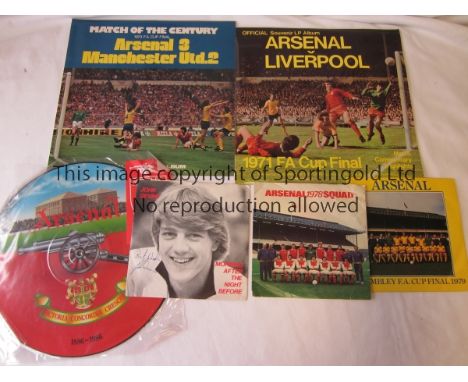 ARSENAL RECORDS   Collection of Arsenal vinyl records, two, still in original packaging are the 1979 Cup Final v Man Utd and 