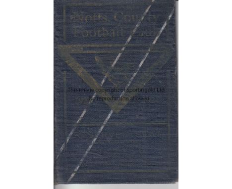 NOTTS COUNTY 1923/24         Notts County season ticket. Includes a Fixture list with results entered in pencil. Fair to gene