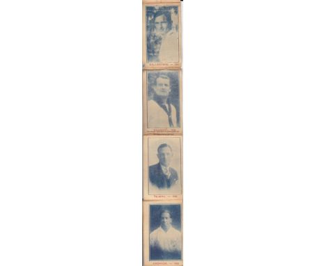WORLD CUP 1930    The first World Cup Tournament was held in Uruguay 1930  . Fold out booklet of 11 players photographic card