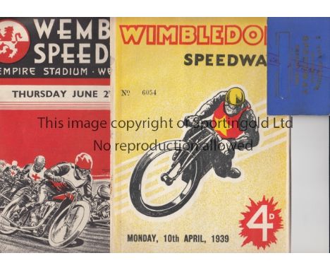 SPEEDWAY      A season ticket for Southampton Speedway at The Stadium season 1930, appears to be "Child's Ticket" written on 