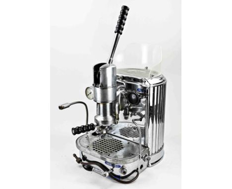 Italian vintage Faema Barista coffee machine. Type Mercurio Milano. 50s. Stainless steel + chrome. Oxidation. In unrestored g