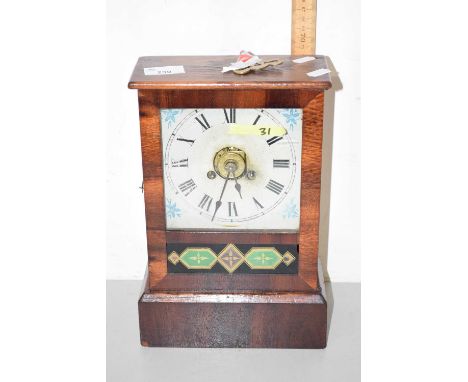 A late 19th Century mantel clock