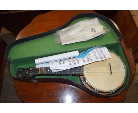 A vintage banjo