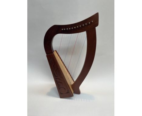 A Roosebeck 'Baby Harp', 12 string, cased and boxed