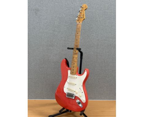 A Fender Hank Marvin Stratocaster electric guitar, made in Japan (MIJ),&nbsp; serial number A010566, circa 1996/97
