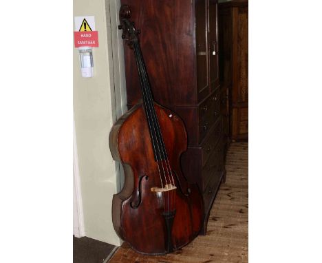 Good quality vintage Double Bass, 187cm high.