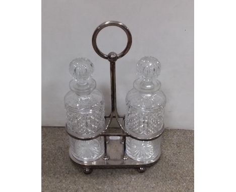 Edw 2 Decanter Silver Plated Tantalus