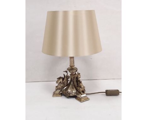 Vict Lamp by Cartright &amp; Woodward Circa 1861  Dimensions: 43cm H 30cm Diam