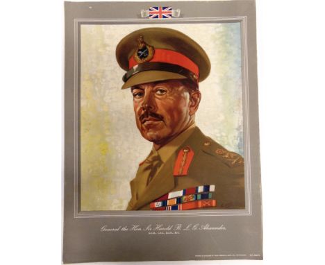 TEN SECOND WORLD WAR PORTRAIT PRINTS  comprising King George VI; Queen Elizabeth; H.R.H. The Prncess Elizabeth; Winston Churc