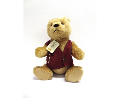 A STEIFF COLLECTOR'S SOFT TOY, 'WINNIE THE POOH'  gold, limited edition 2221/3000, 50cm high, unboxed.  