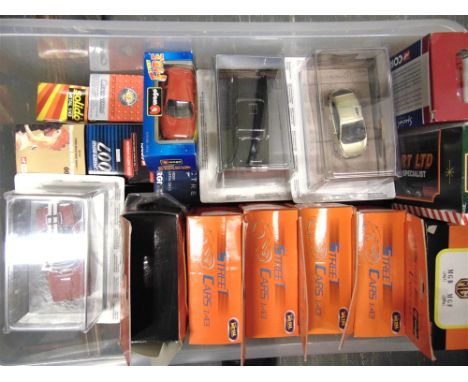 THIRTY ASSORTED DIECAST MODEL VEHICLES  by Bburago, Corgi and others, including James Bond models, each mint or near mint and