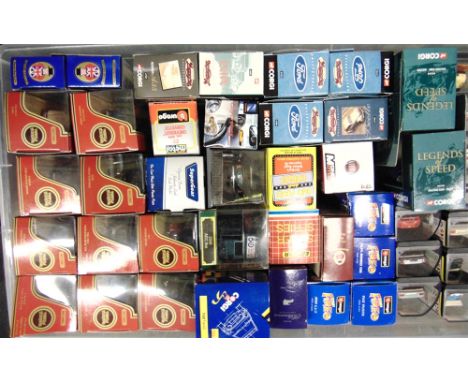 FORTY-FIVE ASSORTED DIECAST MODEL VEHICLES  by New Ray, Bburago, Corgi, Matchbox and others, each mint or near mint and boxed