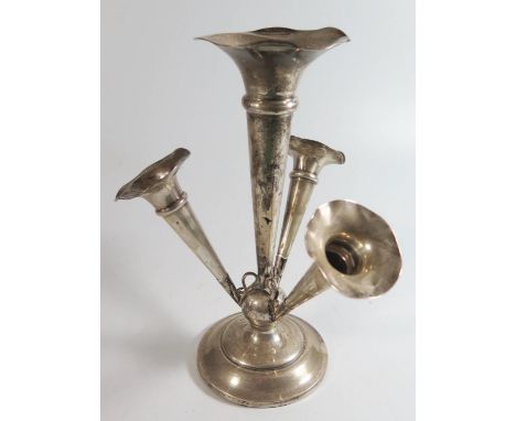 A George V Loaded Silver Epergne, Birmingham  1916, 22cm, A/F 