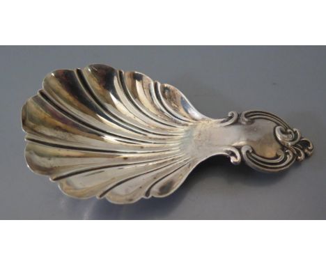 A Victorian Silver Caddy Spoon, London 1870, Martin Hall & Co., 10g 