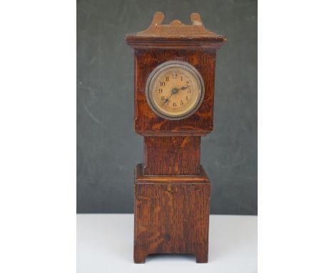 Vintage miniature grandfather clock 