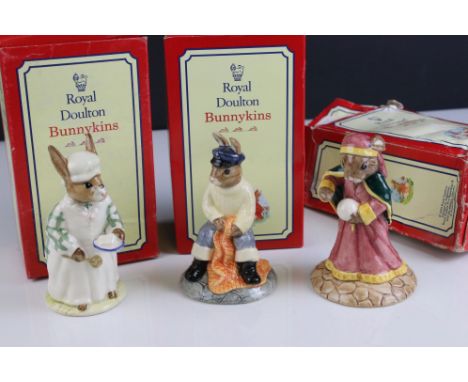 Three boxed ceramic Bunnykins figures 