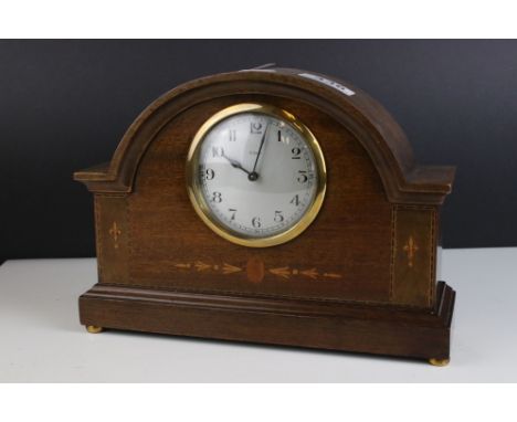 A French Japy Freres platform escapement mantel clock. 