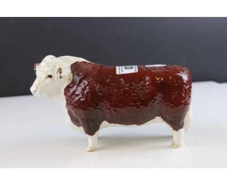 Beswick Hereford Bull, first version, model 1363a 