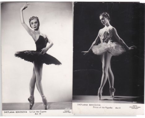 Postcards-Ballet-Svetlana Beriosova-RP postcard, le Lac Des Cygnes’ Act III Huston Rogers Copyright-very clean card; another 