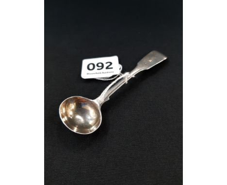 SILVER GEORGIAN SALT SPOON JB 