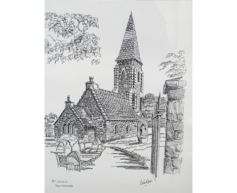 BOB ROSS - PENCIL SKETCH 5
