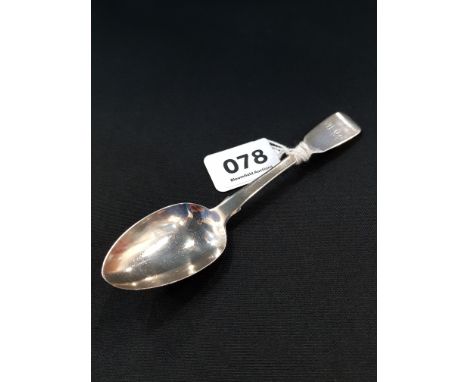 SILVER RAG TAILED SPOON - GEORGE IV DUBLIN 1828 S.R NEILL