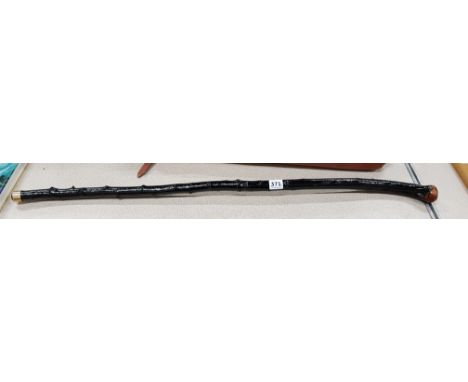 BLACKTHORN WALKING STICK WITH RUC BADGE 