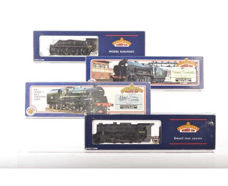 Bachmann 00 Gauge boxed BR black and green Steam Locomotives and Tenders (4) 32-503Z black Standard Class 5MT 4-6-0 73050 to 