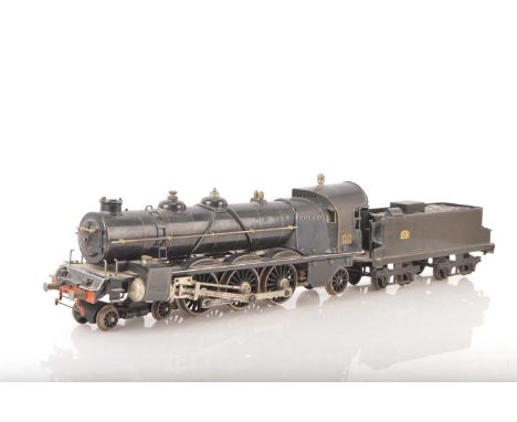 Marklin Gauge 1 Continental outline 4-6-2 P.L.M. Pacific Loco & Tender black, No.4021, live steam, Loco has been professional