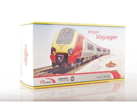 Bachmann 00 Gauge boxed 32-601 Virgin Trains Bombardier Transportation Virgin Voyager  silver and red 4-Car 'Grampian Voyager
