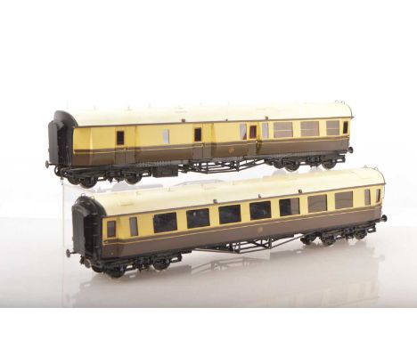 V MSC Models Kit built Finescale 0 Gauge pair of GWR Centenary Corridor Coaches (2), Brake 3rd No.4579 and All 3rd No.4582 (i