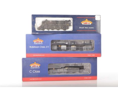 Bachmann 00 Gauge boxed BR black Steam Locomotives and Tenders (3) 31-462 C Class 0-6-0 31086, 31-320DC Class J11 0-6-0 64325