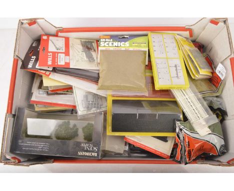Large quantity of unused 00 Gauge Railway Buildings kits Scenic and Lineside Accessories by various makers in original packag