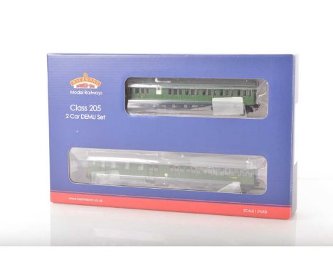 Bachmann For Kernow Model Rail Centre 00 Gauge boxed 31-236Z  BR SR green Class 205 2H  2-CAR  DEMU Diesel  Multiple Unit, co