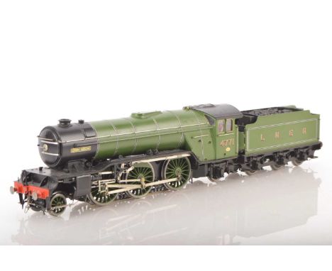 Kitbuilt 0 Gauge 2-6-2 Loco & Tender LNER lined green class V2 'Green Arrow, No.4771, Semi-Finescale fitted with a 3-rail ska