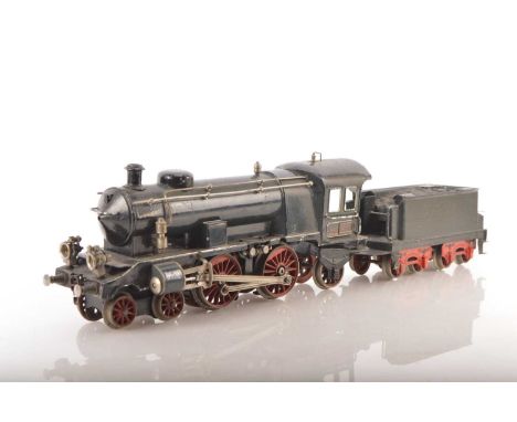 Marklin Gauge 1 4-4-2 Loco & Tender Continental outline E.C.E. grey,   3-rail electric, dark Grey/Blue fire box, boiler and c