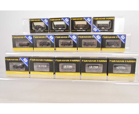N Gauge Graham Farish By Bachmann Collectors Club Private Owner Plank Wagons (14), all boxed, mainly TMC weathered, 377-150K 